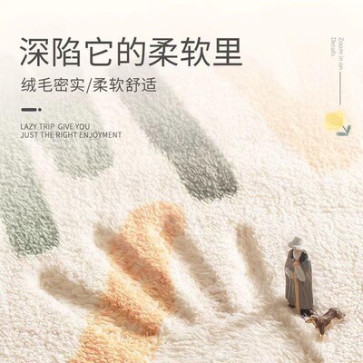 Carpets Plush carpet bedroom rug bedside blanket floor mat