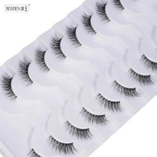 Fake Eyelashes 3/6/10 Pairs Half Lashes Cat Eyelash Natural