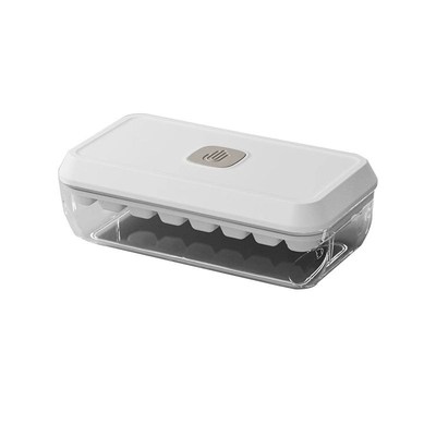 Ice Cube Tray with Lid and Bin Stackable Ice Trays Scoop