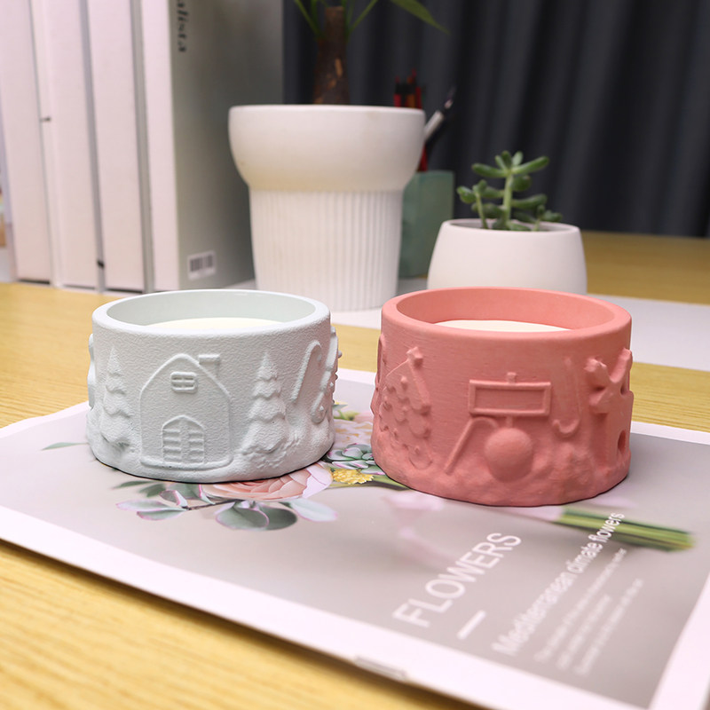 可爱创意水泥蜡杯矽胶模具香薰蜡烛家用DIY自己石膏杯蜡模具定制,家居饰品,香薰DIY材料/工具,淘宝优惠券,粉丝福利购,淘宝优惠卷
