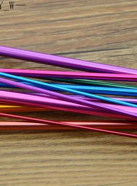 11pcs Multicolour Aluminum TUNISIAN AFGHAN Crochet Hook Knit