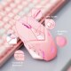 RGB Backlight Gaming Wired Mouse Optical Pink USB