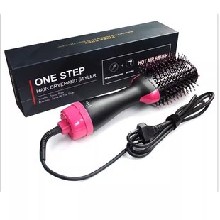 1000W Hair Dryer Brush 2 In1 负离子蓬蓬卷直发梳子热风吹风机