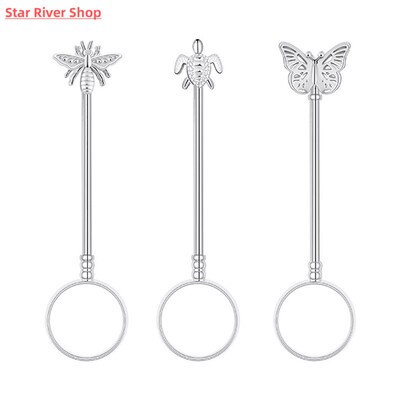 金属蝴蝶香烟戒 Smoking Finger Ring 实用烟具配件设计