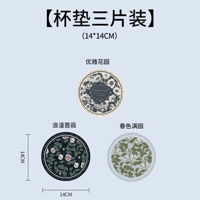 Round Heat Insulation Mat Waterproof Oilproof Nonwashable fo