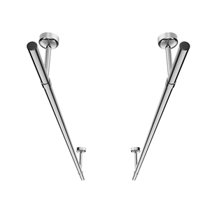 包安装 30不锈钢顶装晾衣杆阳台固定式晾衣架一根杆单杆晒衣杆