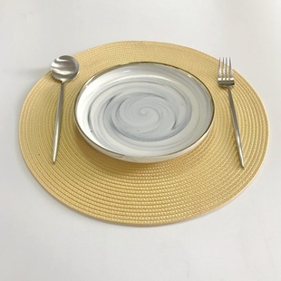 4pcs PP Dining Table Mat Woven Placemat Pad Heat Resistant