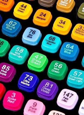 18 - 120 Colors Alcohol Felt Markers Pens Dual Tip Permanent