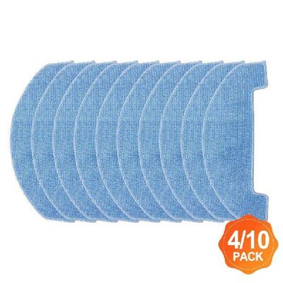4/10pcs Mop Cloths For Twinboth S9 Pro Master Robot Vacuum