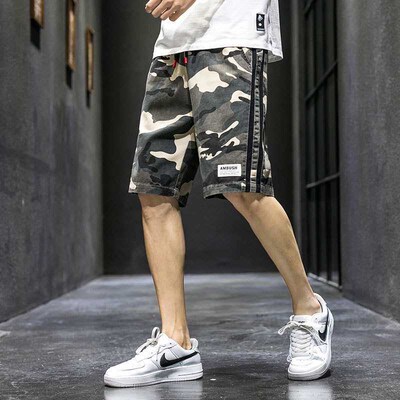 Camouflage orts Mens Summer Thin teny Bran Loose Camouflage