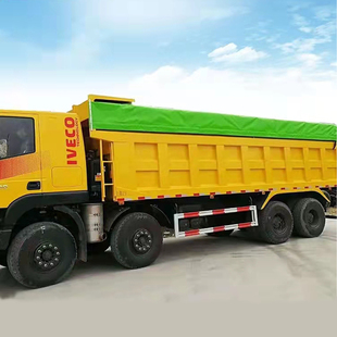 渣土车自动篷布配件全自卸货车伸缩式 雨棚轻轨链条圆钢环保盖