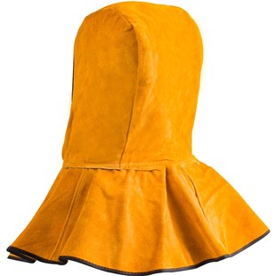 焊途透气全牛皮电焊工披肩帽防尘帽头隔热防烫劳保防飞溅防护帽