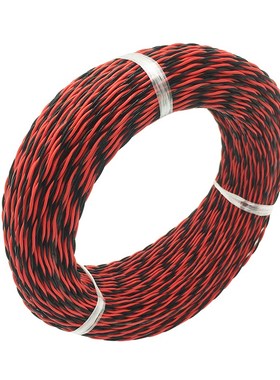 铁氟龙FS0耐高温镀锡绞花线信号线2芯0./0.2/0.3/0.平方