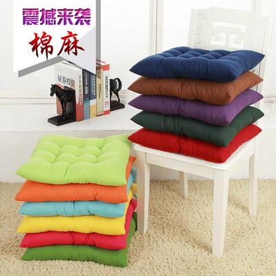 Cotton and linen thickened student seat cushions chair cushi