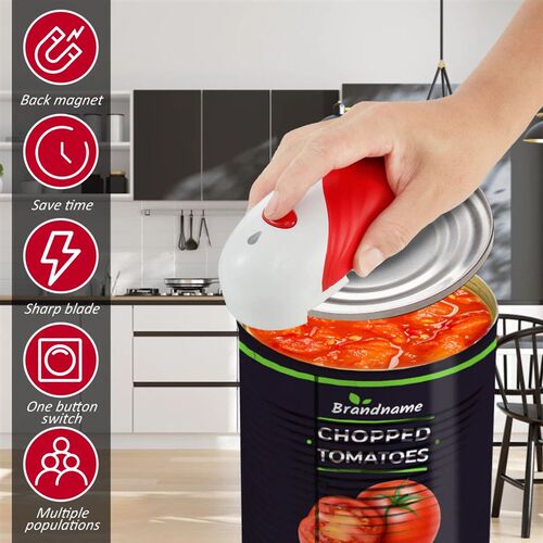 Automatic Can Opener One-Touch Operation Electric Tin Opener