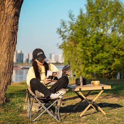 Outdoor Folding Moon Chair Portable Chair Camping Chair Picn