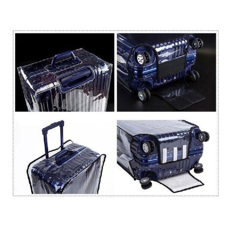PVC Transparent Suitcase Cover Protectors 18Inch Clear - 实物图