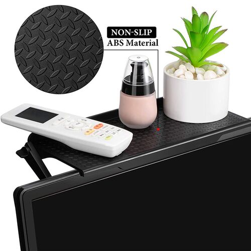 Rack TV Monitor Organizer Screen Top Storage Shelf Holder Pr