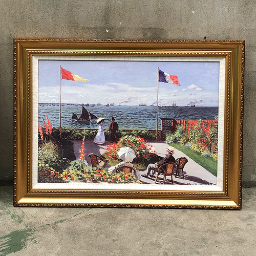 油画框数字油画外框表实木画框定制亚麻内框配框装裱相框挂墙