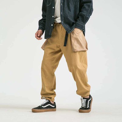 New mens compass stitching trousers plus size workwear casu