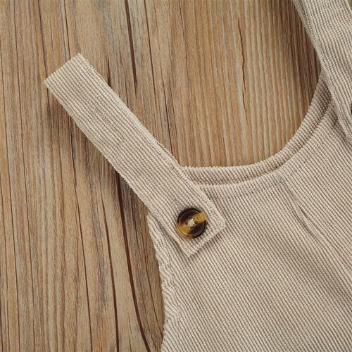 Infant Baby Boy Girl Clothes Solid Corduroy Romper Jumpsuit