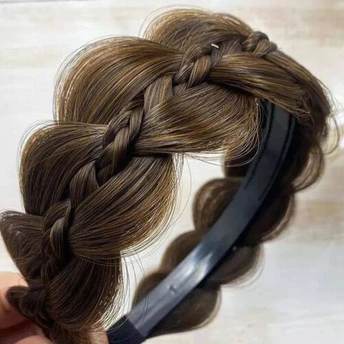 DUTRIEUX Synthetic Braided Headband Wig Twist for Women Wide