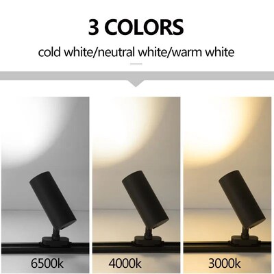 Track Light LED Ceiling Spot Lights COB Full Set 220V Rail L