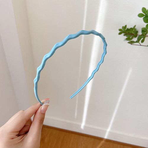 Candy Color Wave Hairband Sweet Temperament Fine Headband Ou