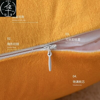 Throw pillow sofa back cushion cover velvet Pillow case