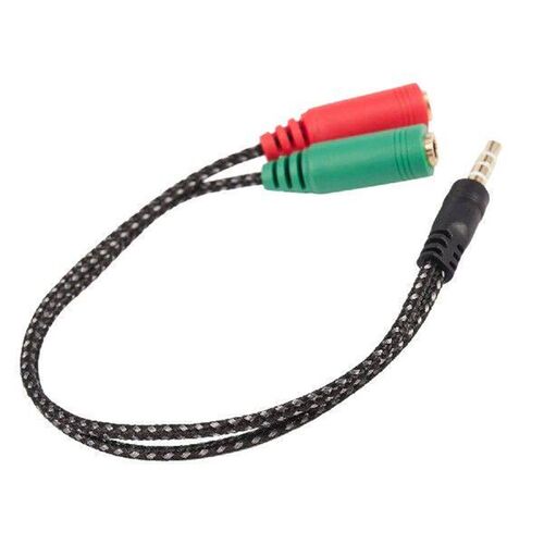 1 Pcs Cable Adapter 2 In 1 Splitter 4 Pole 3.5mm Audio