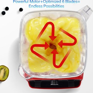 Free 3HP 2200W Heavy Duty Commercial Grade Blender Mixer Jui