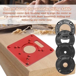 6pcs Router Table Insert Plate Fixing Screws Cover Plates Wo