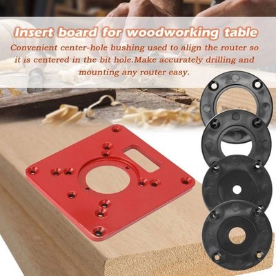 6pcs Router Table Insert Plate Fixing Screws Cover Plates Wo