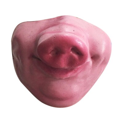 30# Adult Unisex Cosplay Pig Head Mask Monster Latex Costume