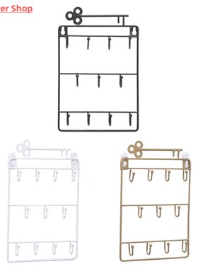 Modern Style Iron Wall Mounted 11 Hangers Hooks Key Holder C
