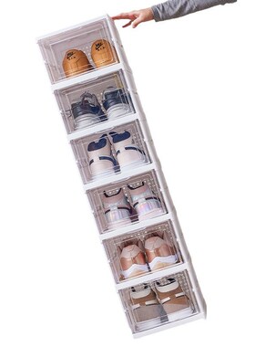 High shoes storage box Acrylic shoebox large Shoe Organizers