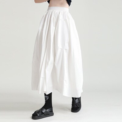 Yamamoto Style Dark Style Skirt Womens Summer Loose High Wa