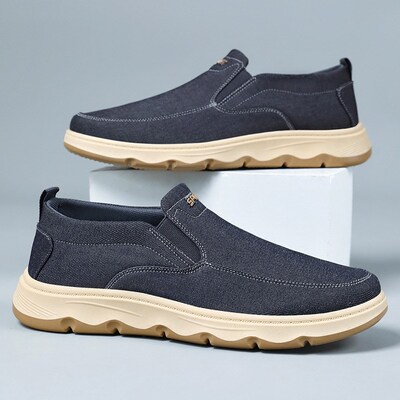 2025 Spring Mens Shoes British Style Loafers Slipon Casual S