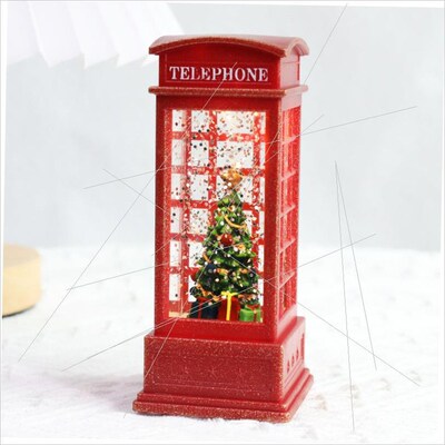 Christmas snow globe light up small lantern decoration
