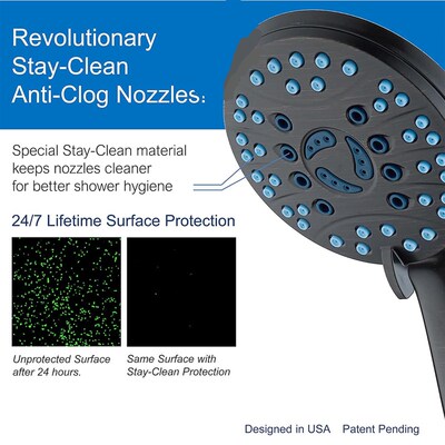 Handheld Shower Head High Flow Rain Showerhead  Pressure