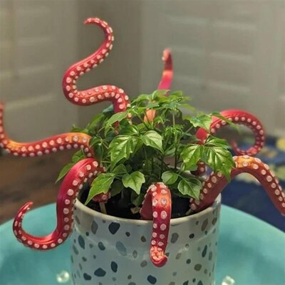跨境Set of 7 Sea monster Tentacles海怪章鱼触手7件套花盆摆件