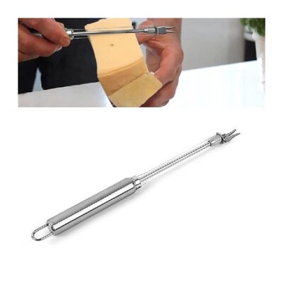 1Pc Stainless Steel Cheese Board Double Wire Cheese Slicer