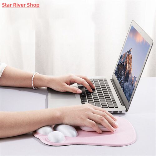 Cute Cat Paw Mouse Pad Kawaii Gaming Desk Pad Nonslip Silico