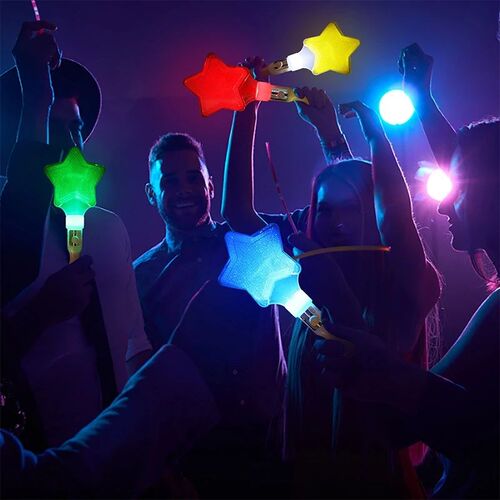 Heart Shape LED Glow  Love  Luminous Concert Cheering Tube B