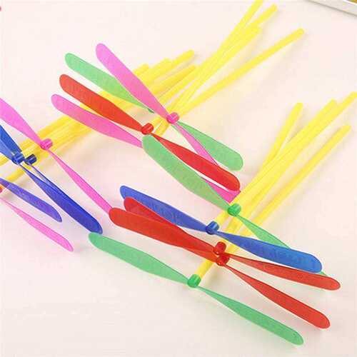 100pcs novelty plastic bamboo dragonfly propeller outdoor c