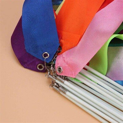 14 Pcs Gymnastics Ribbons Dance 25 Dancing Silk Fitness