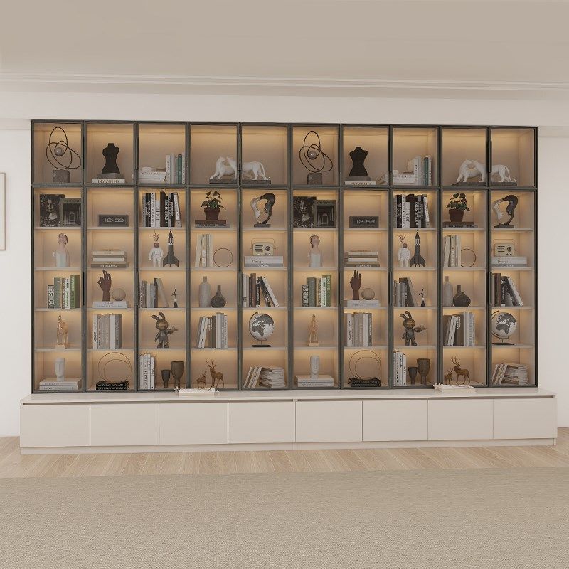 【支持定制】实木书柜客厅满墙书柜书架书橱定制置物柜现代,住宅家具,组合书柜,淘宝优惠券,粉丝福利购,淘宝优惠卷