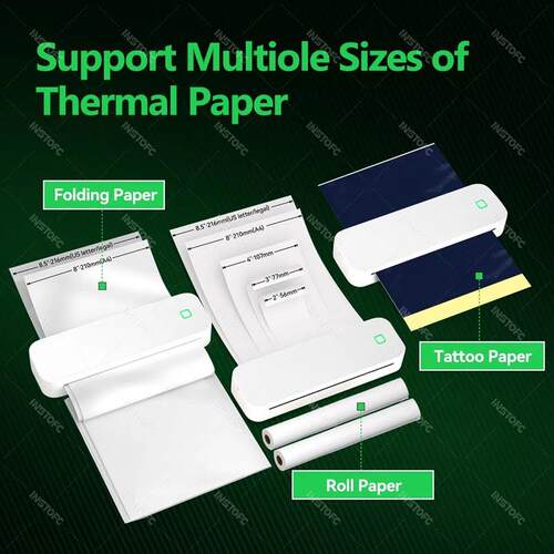 Inkless A4 Portable Thermal Printer Supports A40 Thermal Pap