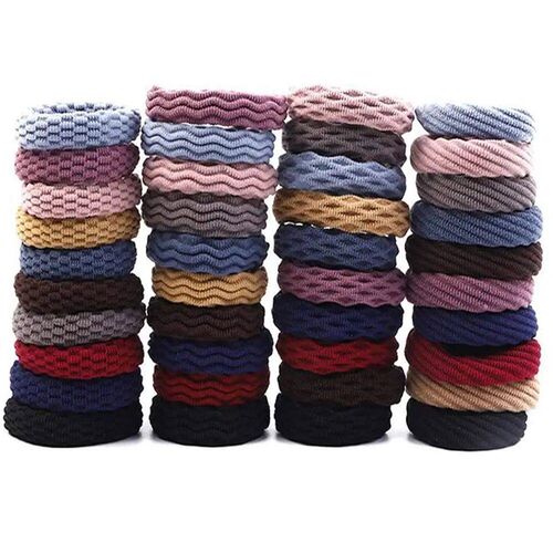 20Pcs Women Girls Simple Basic Elastic Hair Bands Ties Scrun