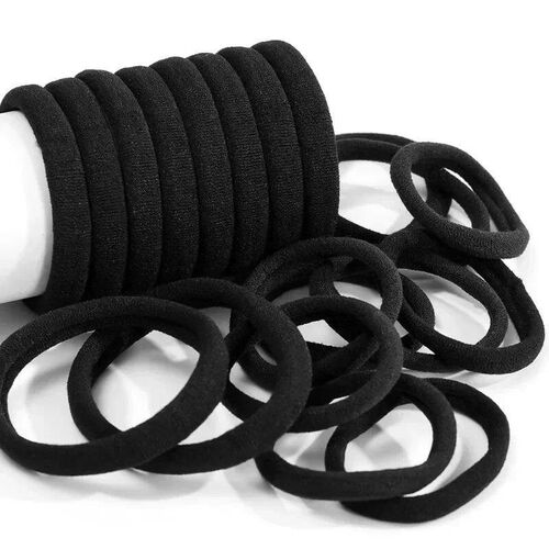 Set Women Girls Basic Hair Bands Simple Solid Colors Elastic